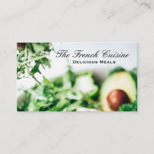 Food Restaurant Salad   Chef Business Card