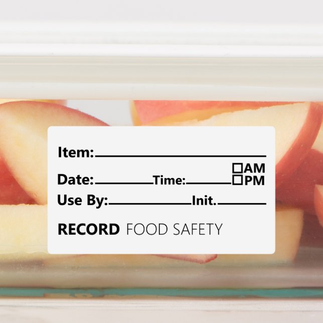 Food Safety Date Record Keeping (Affixed)
