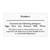 Texas Cottage Food Law Label | Zazzle.com.au