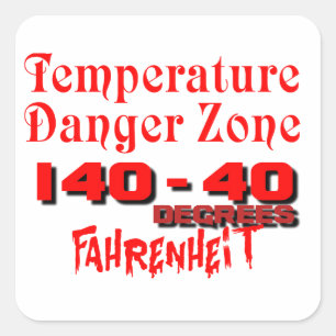 Food Safety (Reminder) Square Sticker