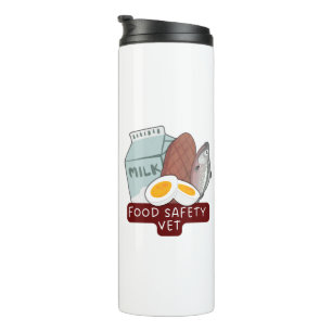 Food Safety Vet–Veterinary Food Inspection Design Thermal Tumbler