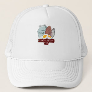 Food Safety Vet–Veterinary Food Inspection Design Trucker Hat