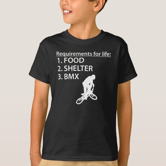 Food Shelter BMX T-Shirt (Front)