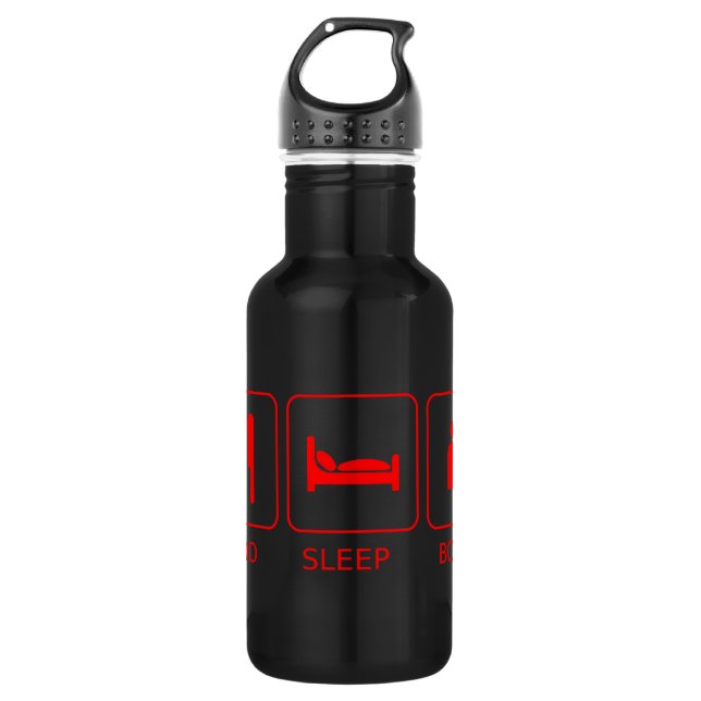 Food Sleep Books 532 Ml Water Bottle (Front)
