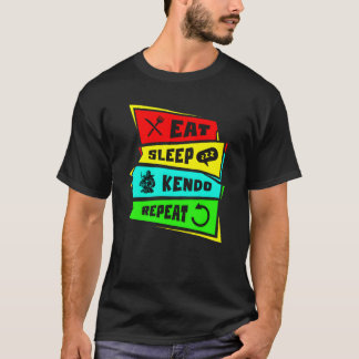 Food Sleep Kendo Repeat friend T-Shirt