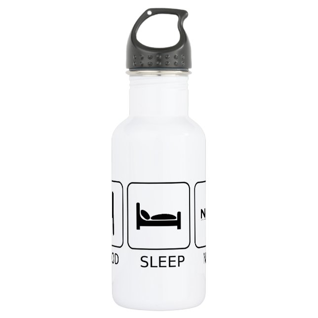 Food Sleep NCIS 532 Ml Water Bottle (Front)