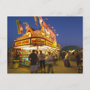 Food stand at the Northwest Montana Fair in Postcard