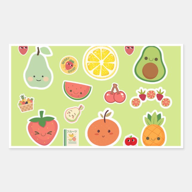 Food Stickers Fruits Theme (Front)