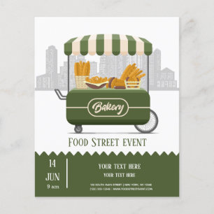 Food street bakery flyer