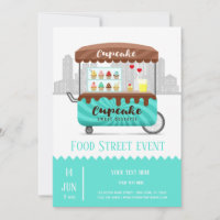 Food street cupcake sweet desserts