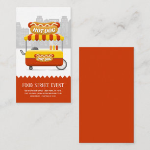 Food street hotdog business card