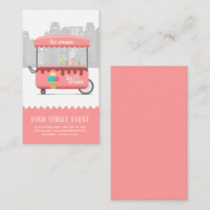 Food street ice cream business card