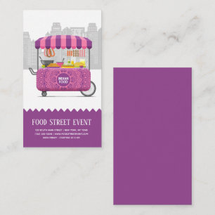 Food street indian food business card