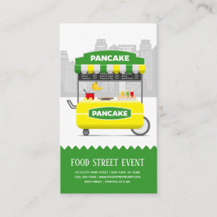 Food street pancake business card
