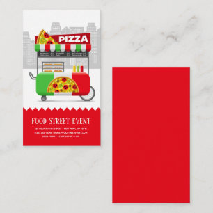 Food street pizza business card
