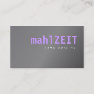 Food stylist Business Cards purple