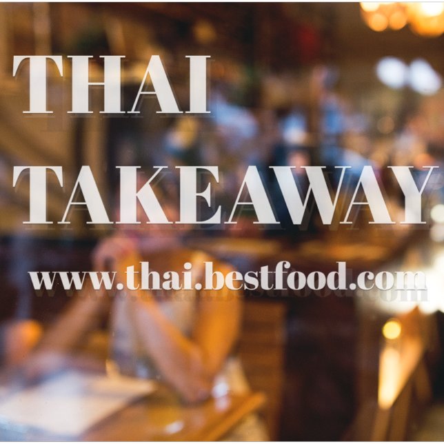 Food Takeaway Window Vinyls Transparent (Creator Uploaded)