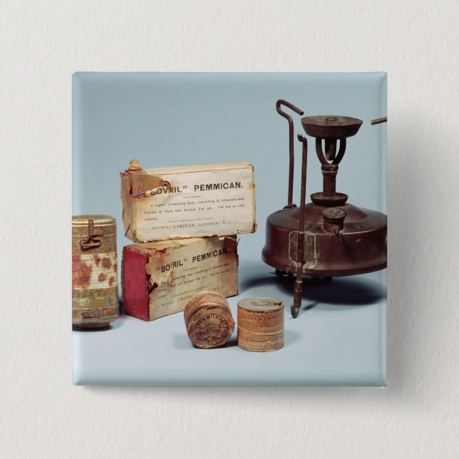 Food taken on Scott's Antarctic expedition 15 Cm Square Badge (Front)