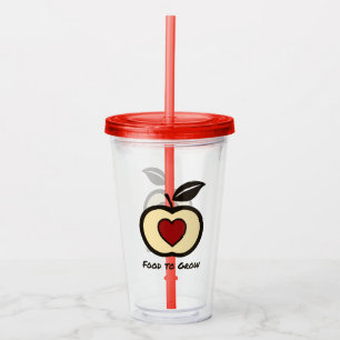Food to Grow Logo Acrylic Tumbler