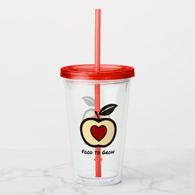 Food to Grow Logo Acrylic Tumbler (Front)