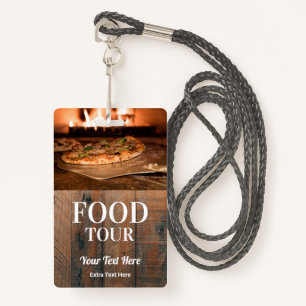 Food Tour Photo & Logo ID Badge