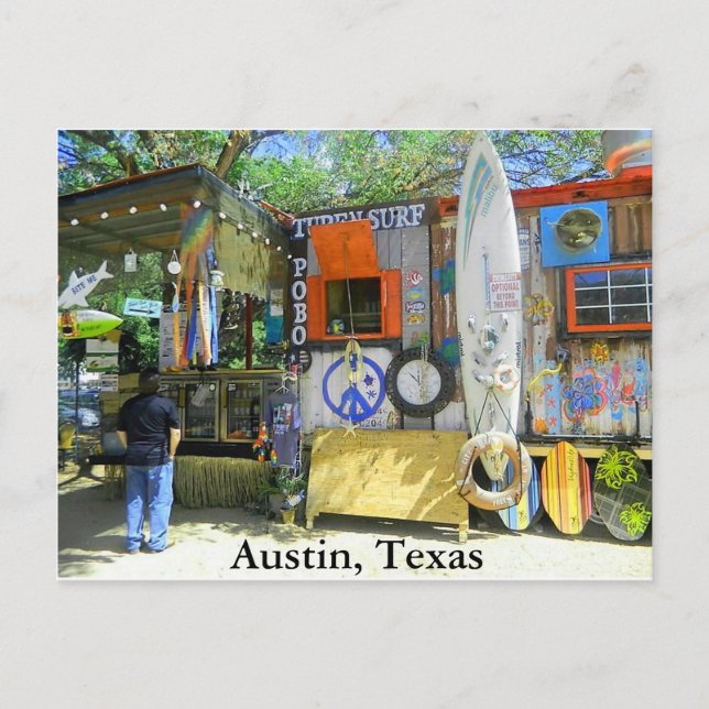 Food Truck, Austin Texas Postcard (Front)