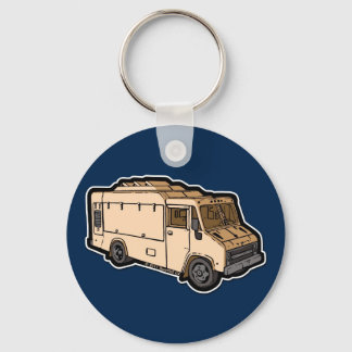 Food Truck: Basic (Cream) Key Ring