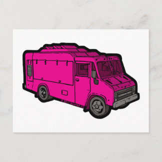 Food Truck: Basic (Pink) Postcard