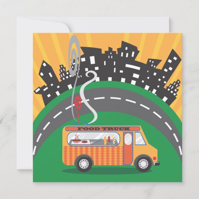 Food Truck Block Party Invitations (Front)