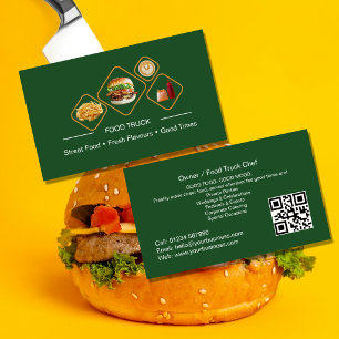 Food Truck Business Card   Modern Street Food Cate