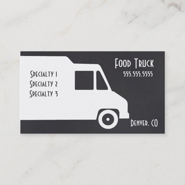 Food Truck Business Card Template (Front)