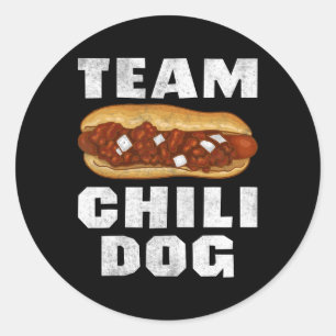 Food Truck Chilli Con Carne Chilli Dog Classic Round Sticker