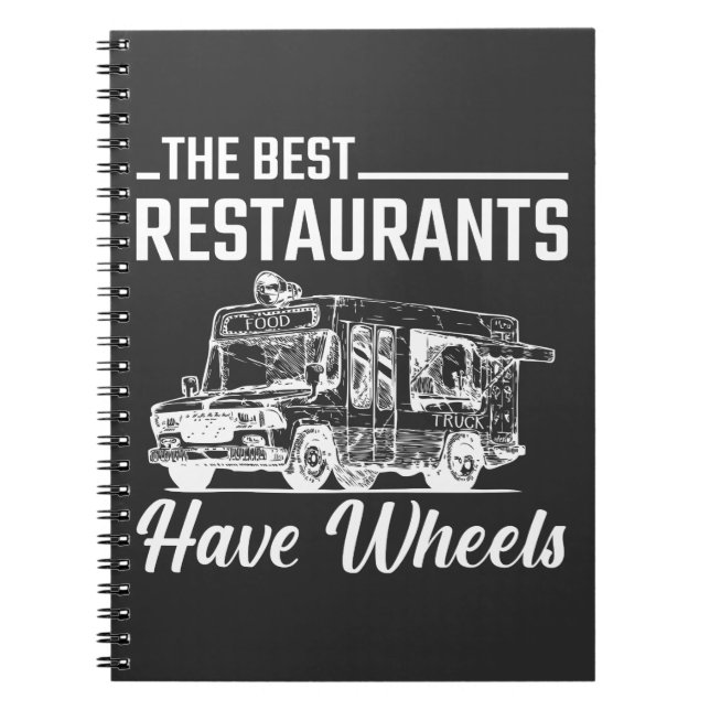 Food Truck Festival Restaurant Street Food Lover Notebook (Front)