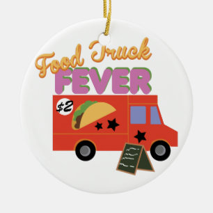 Food Truck Fever Ceramic Tree Decoration