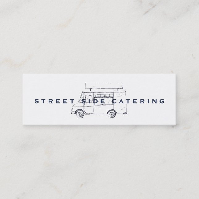 Food Truck Mini Business Cards (Front)