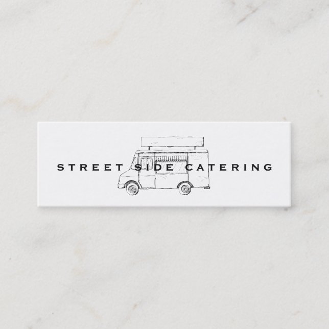 Food Truck Mini Business Cards (Front)