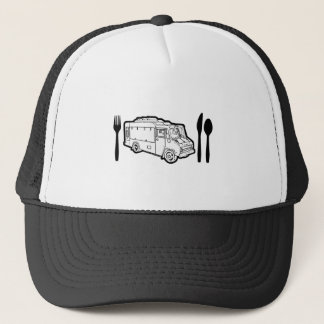 Food Truck Plate & Utensils Trucker Hat