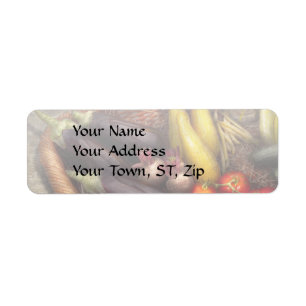 Food - Vegetables - From mother's garden Return Address Label
