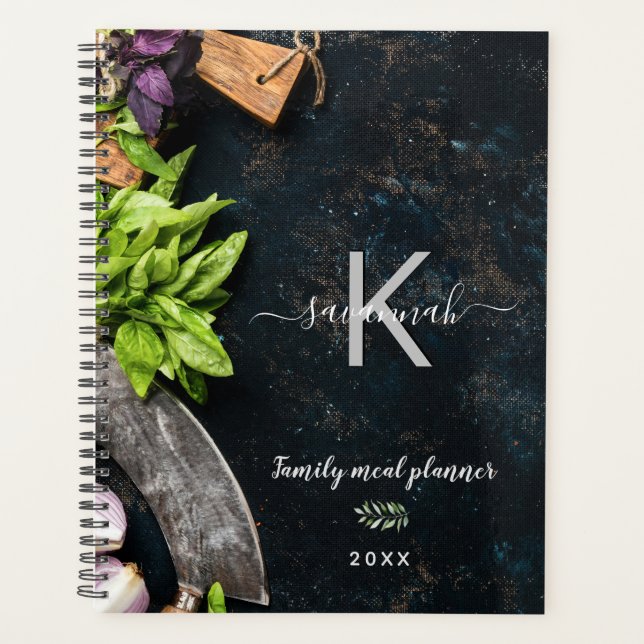 Food vegetables grocery shopping meals 2024 planner (Front)