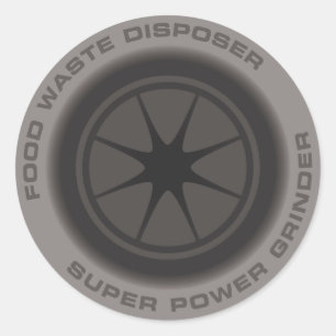 Food Waste Disposer Sticker