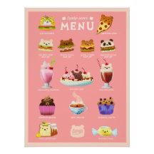 Foodie bears poster