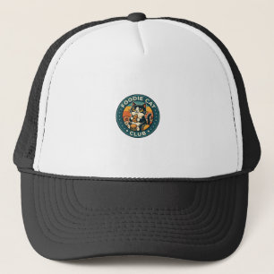 Foodie Cat Cute Kitty Design - Foodie Cat Club_1 Trucker Hat