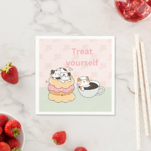 Foodie Cats Napkin