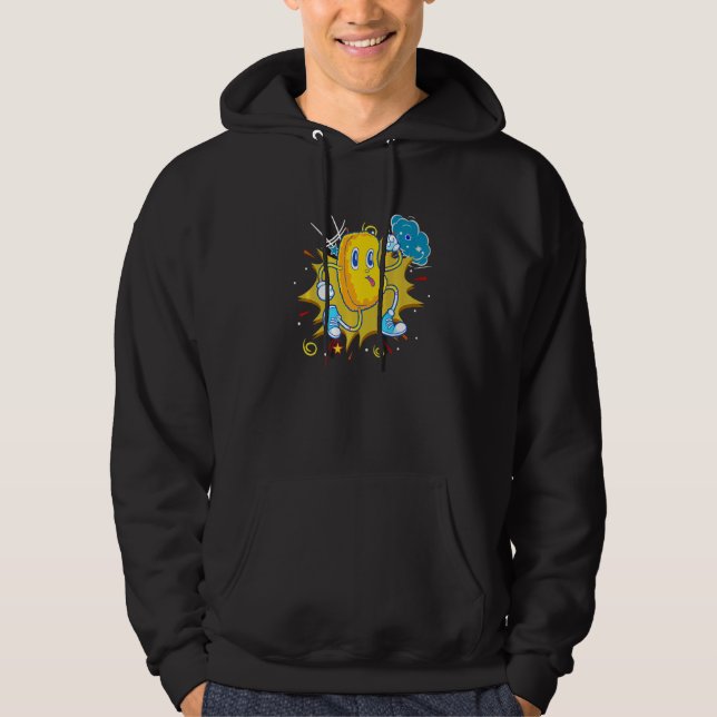 Foodie Chicken Nuggets  Running Chicken Nugget Hoodie (Front)