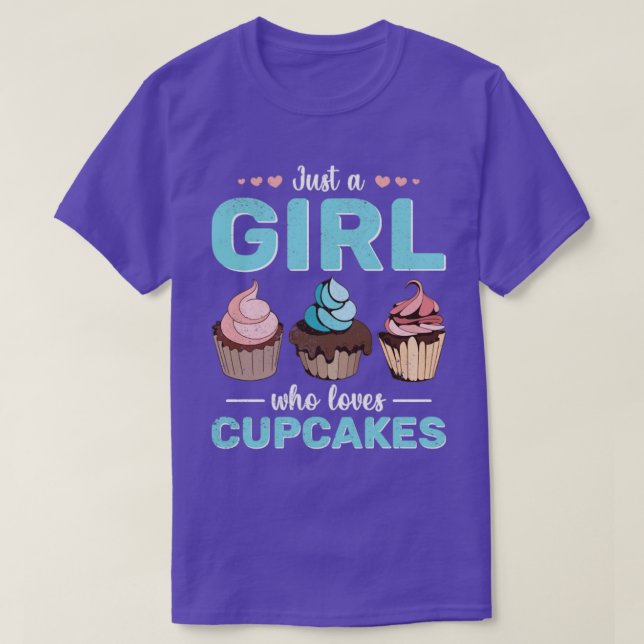 Foodie Cupcake Lover Girls Baking Sweets Cupcake T-Shirt (Design Front)