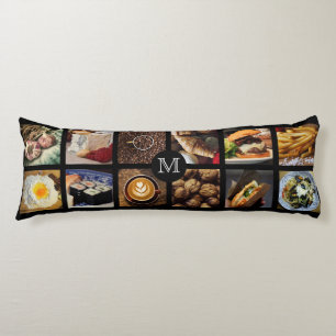 Foodie custom monogram body pillow