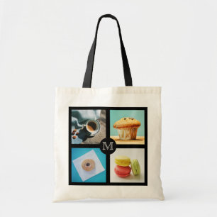 Foodie custom monogram tote bag 2