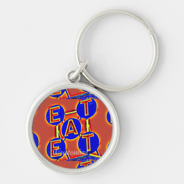 foodie eat Thunder_Cove Key Ring (Front)