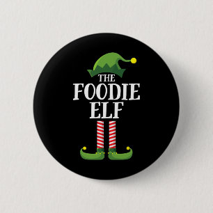 Foodie Elf Matching Family Group Christmas Party 1 6 Cm Round Badge