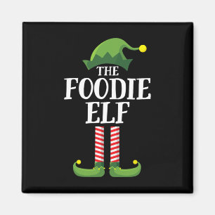 Foodie Elf Matching Family Group Christmas Party 1 Magnet